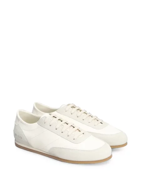 Sneakerși Common Projects din piele de căprioară alb