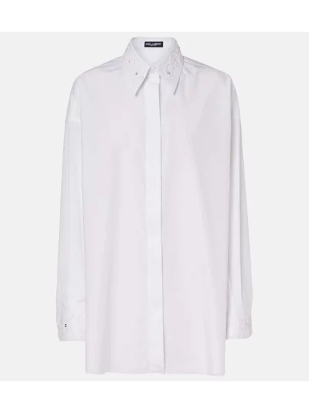Cămașă Dolce&gabbana din poplin alb