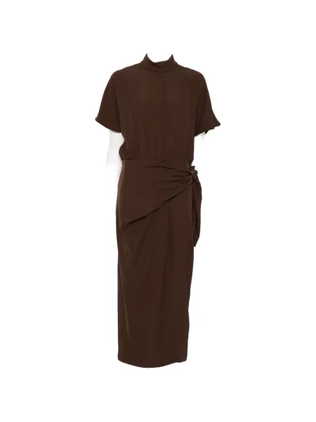 Rochie midi Rame drapată maro