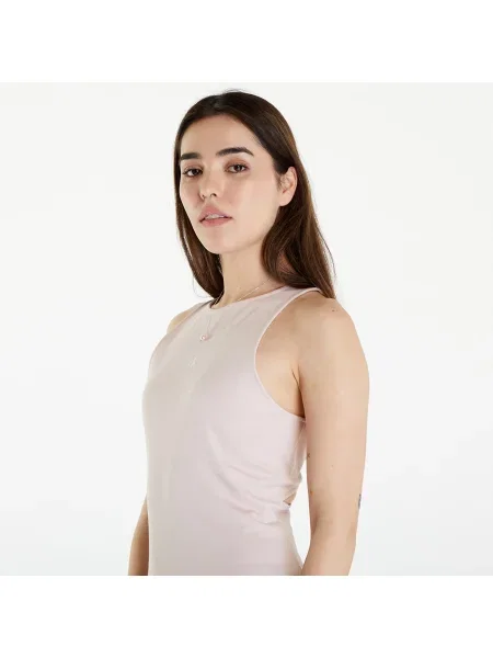 Рокля Calvin Klein Jeans къса разкроена розово