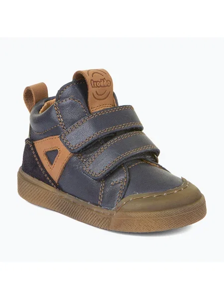 Detské barefoot topánky Froddo Rosario High-Top blue modrá