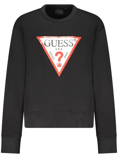 Суитшърт Guess Cn Original Fleece Black XS черно