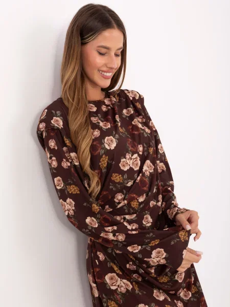 Rochie Rue Paris de costum maro