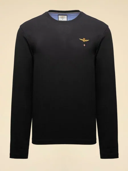 Лонгслив Aeronautica Militare черный