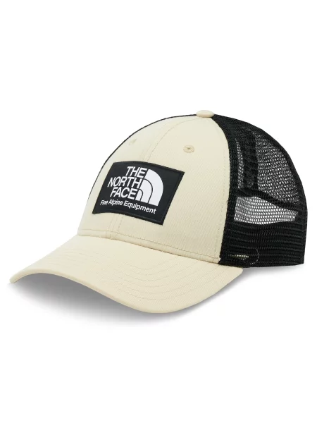 THE NORTH FACE Sportovní kšiltovka Mudder béžová / černá bílá