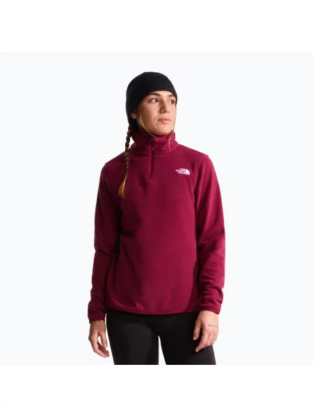 Bluză fleece pentru femei The North Face Glacier Fleece Zip burgundy crush