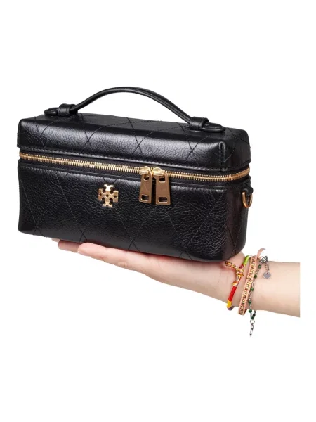 Torebka Tory Burch skórzana pikowana czarna