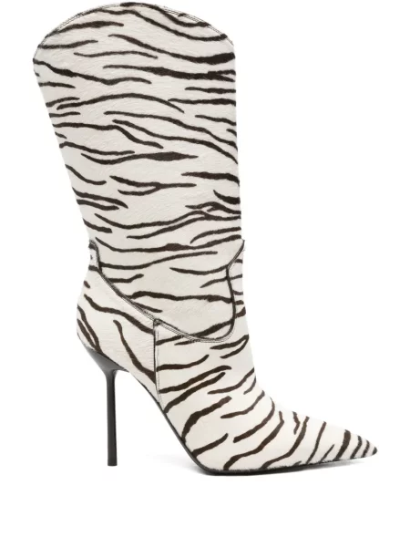 Кожени ботуши Paris Texas бяло