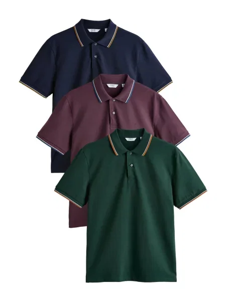 Next Tricou bleumarin / închis / mov vânătă verde