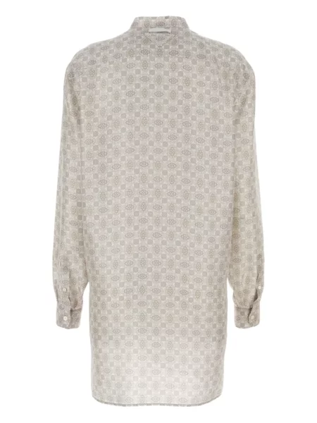 Rochie tip cămașă Prada de mătase de costum