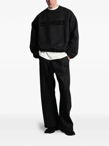 Дълго суитчър Fear Of God Essentials с принт черно