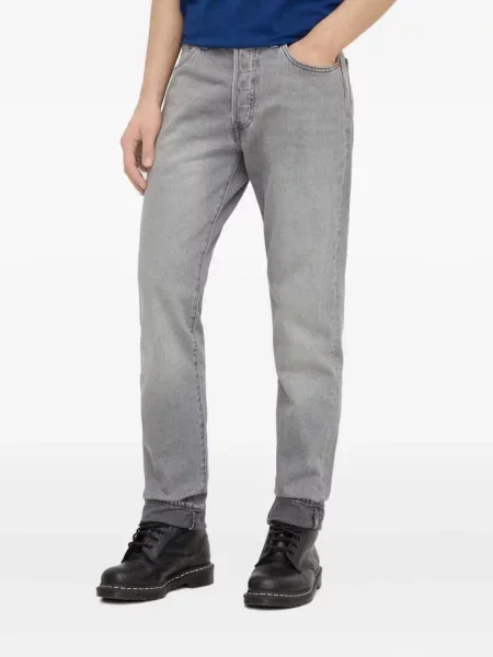 Карирани дънки straight leg Levi's® с шипове кафяво