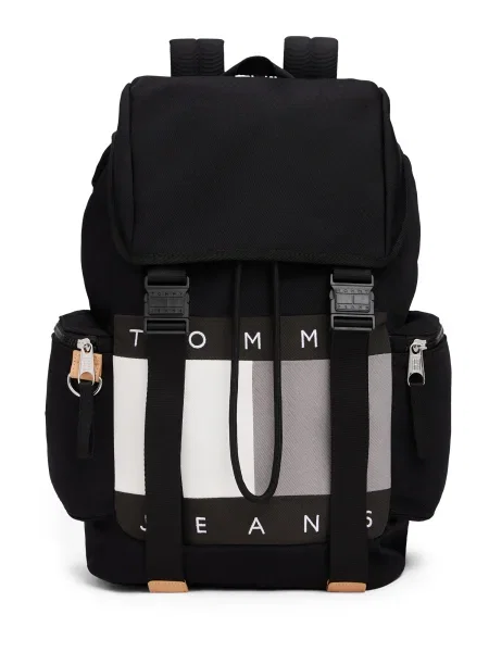 Tommy Jeans Batoh šedá / černá bílá