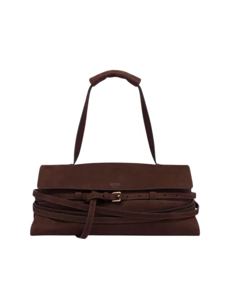 Torebka Moschino wiązana brązowa