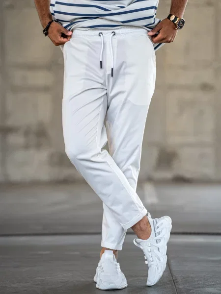 TeamV Чіноси Бавовна/еластан білий