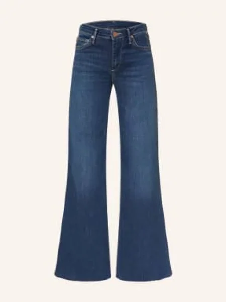 True Religion Zvonové Džíny Mija mid blue modré