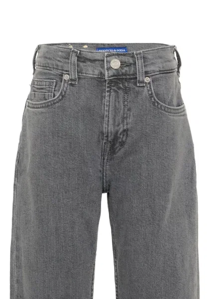 Gyerek egyenes szárú farmernadrág Scotch & Soda szürke