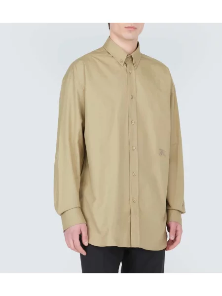 Cămașă Burberry din țesătură twill maro