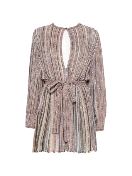 Rochie mini Missoni cu paiete cu dungi