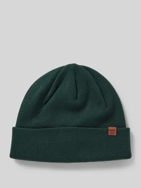 Czapka beanie z mieszanki model ‘WILLES’ Barts zielona