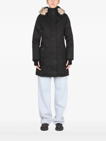 Parka Nobis z kapturem czarna