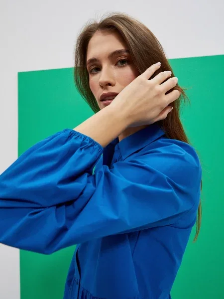 Sukienka maxi Marisse niebieska