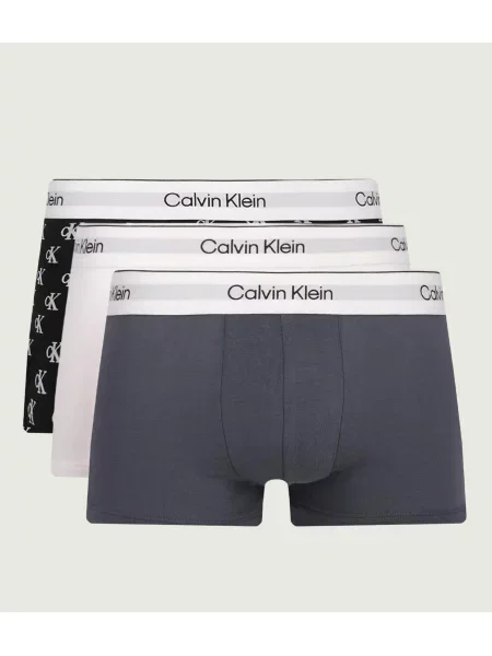 Calvin Klein Underwear Boxeralsók világosszürke / sötétszürke gyapjúfehér fekete