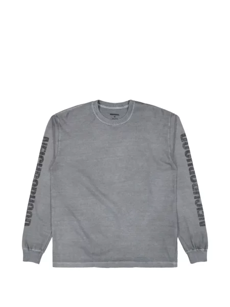 Lung tricou Neighborhood cu imagine gri