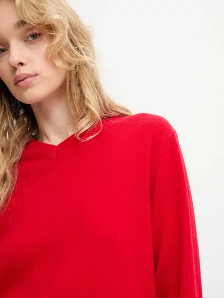 Вовняний светр Answear.LAB легке червоний