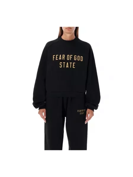 Bluza nierozpinana Fear Of God polarowa z kapturem czarna