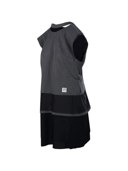Rochie mini Re Code cu decolteu în V cu două rânduri de nasturi de costum negru