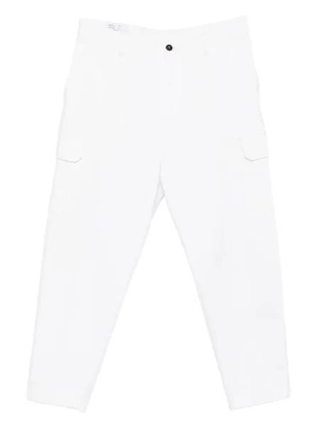 Pantaloni cargo Eleventy alb
