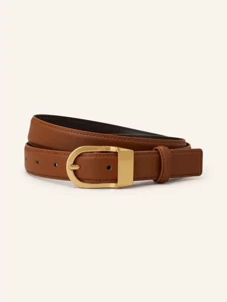 Reiss Skórzany Hazel beige beżowy