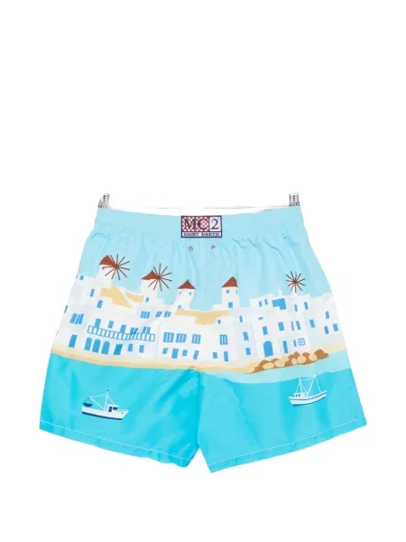 Slip de baie Mc2 Saint Barth cu imagine albastru