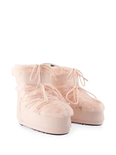 Cizme scurte Moon Boot cu blană roz