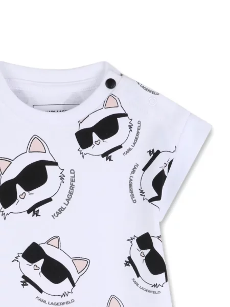 Dětské šaty Karl Lagerfeld bílé