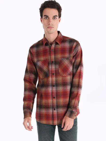 Рубашка Colin's коричневая