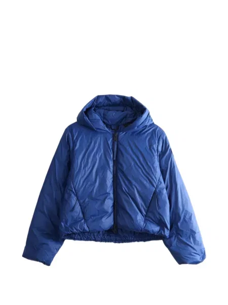 Geacă Canada Goose cu glugă albastru
