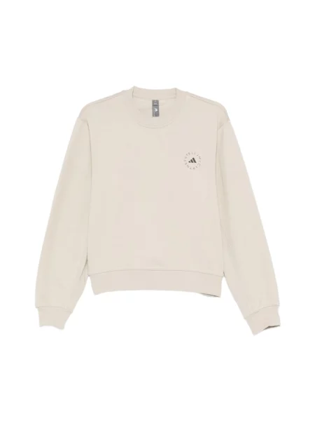 Bluza nierozpinana Adidas By Stella Mccartney z nadrukiem beżowa