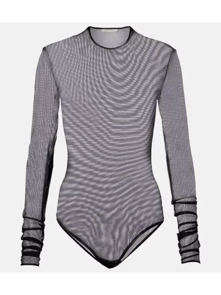 Przezroczysty body Nensi Dojaka czarny