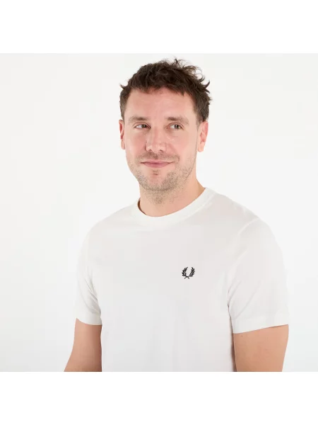 T-shirt FRED PERRY Crew Neck T-Shirt Snow White L biała