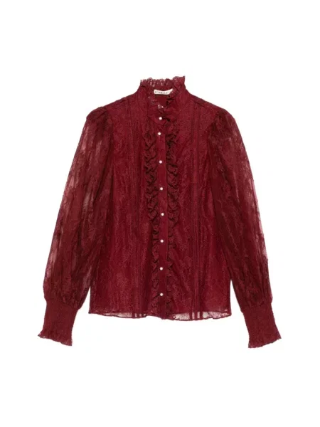 Koszula Alice + Olivia z falbankami czerwona