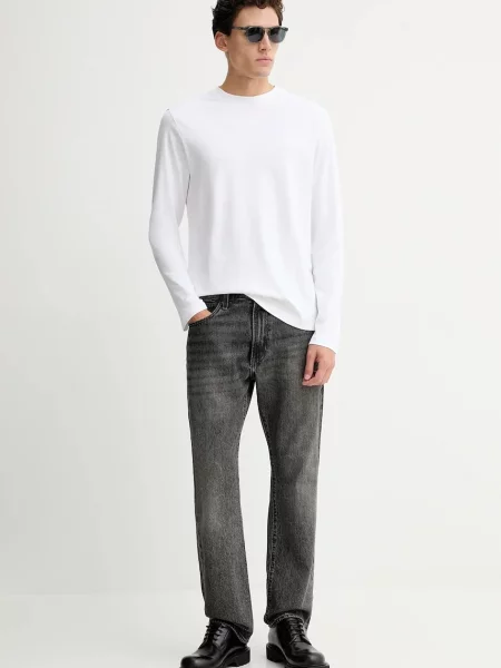 Tričko s dlhým rukávom Calvin Klein biela