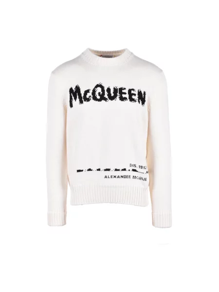 Sweter Alexander Mcqueen biały