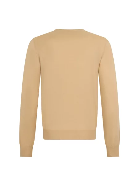 Sweter Malo z dekoltem w serek beżowy
