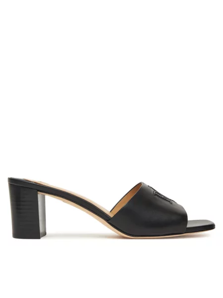 Klapki LAUREN RALPH LAUREN czarne