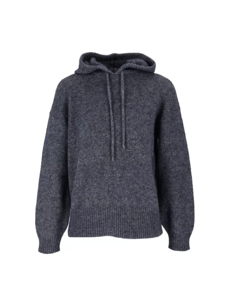 Sweter Kangra z kapturem niebieski