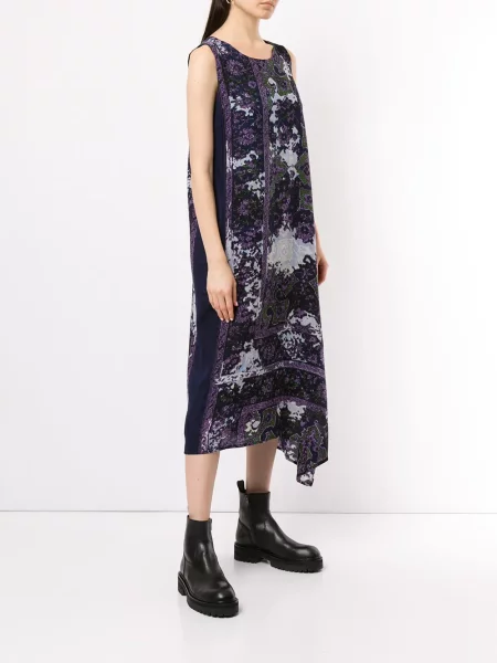 Rochie Y's fără mâneci cu imagine violet