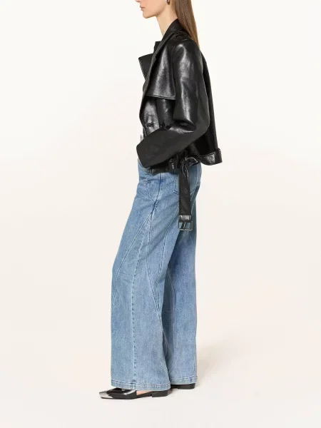 Ivi Collection Straight Džíny blue blau denim modré