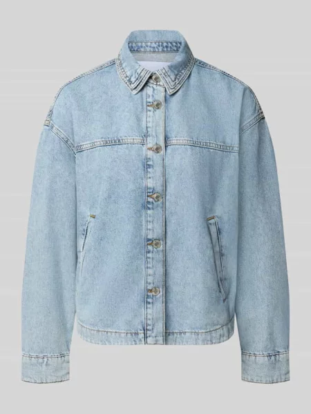 Kurtka jeansowa o kroju krój regular fit z czystej bawełny Style Icon Collection niebieska